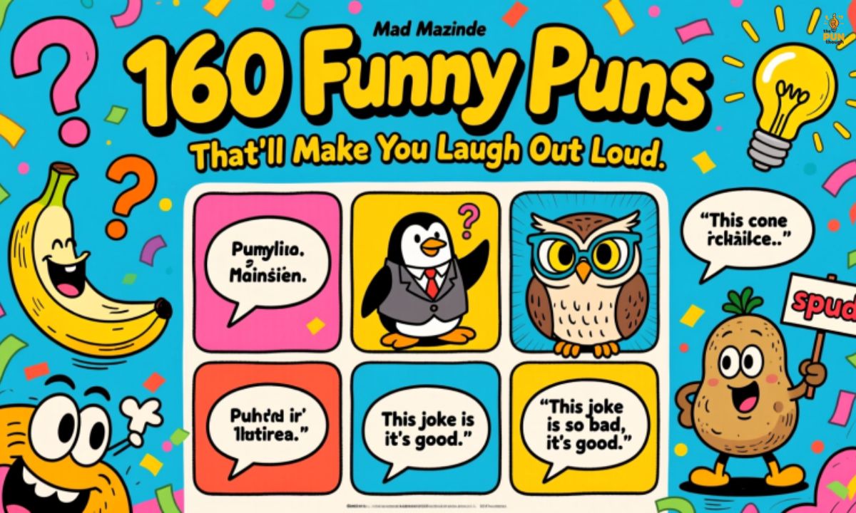 160 Funny Puns That'll Make You Laugh Out Loud 😂