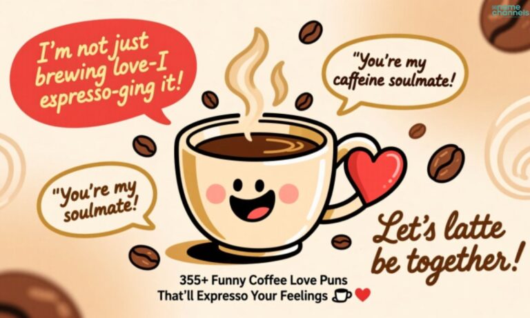 355+ Funny Coffee Love Puns That’ll Espresso Your Feelings ☕❤️