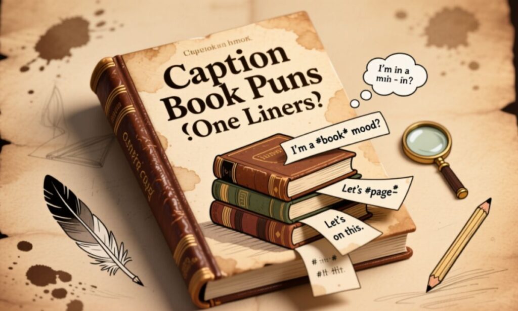 Caption Book Puns One Liners