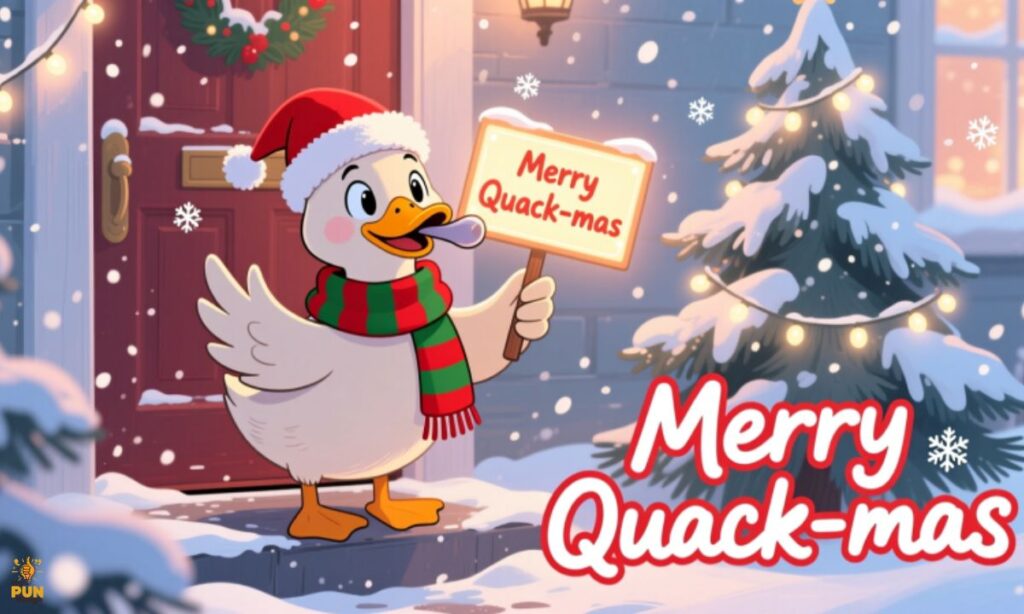 Christmas Duck Puns (Holiday-Themed Duck Jokes) 🎄
