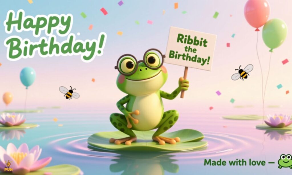 Frog Puns for Birthday Cards and Special Messages 