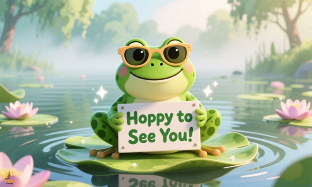 Happy Frog Puns for Social Media Posts 