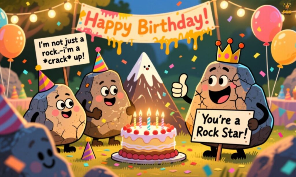 Rock Puns and Jokes For Birthdays And Parties