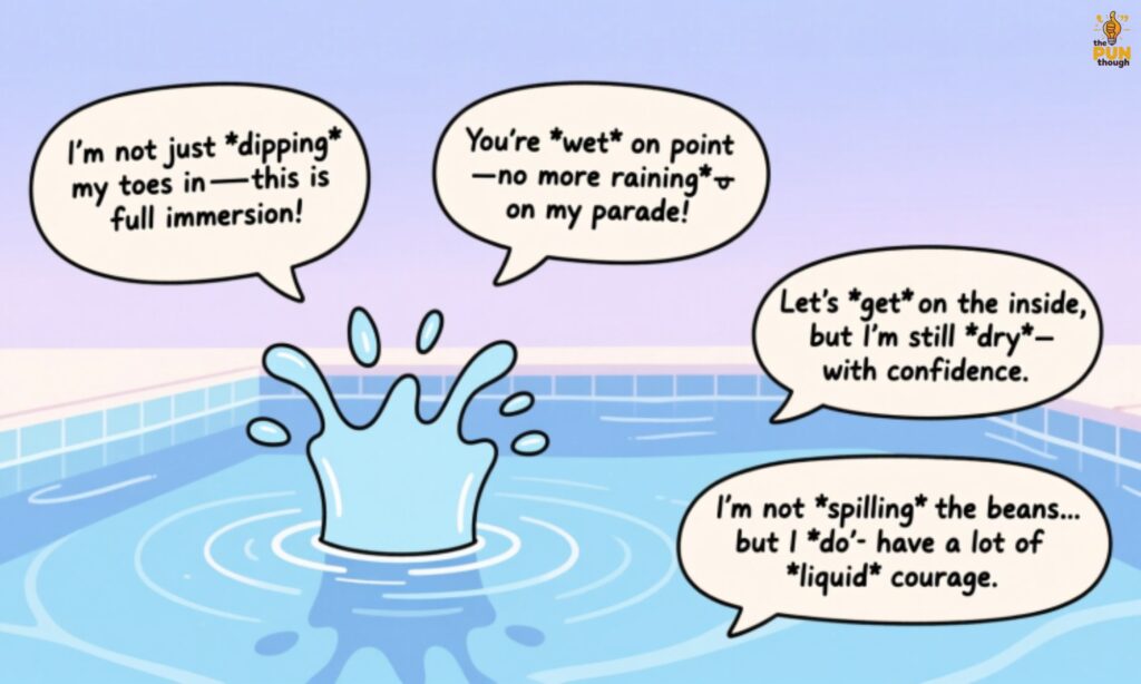 Short Water Puns One-Liners: Quick Splashes of Wit