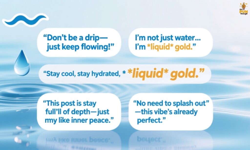 Water Puns Captions for Instagram: Make Your Posts Flow
