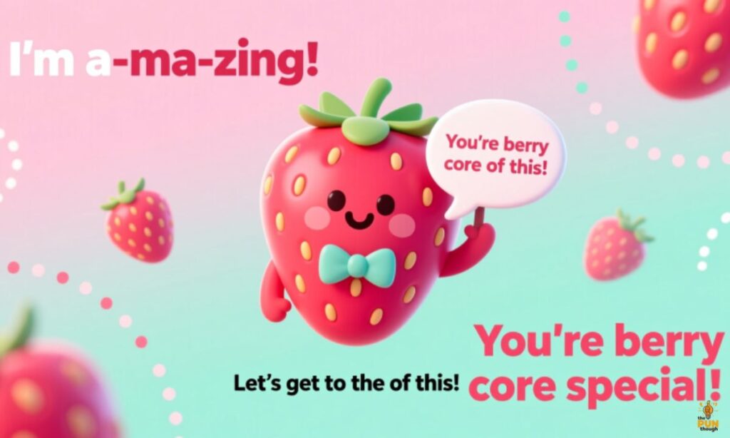 Witty Strawberry Puns for Social Media