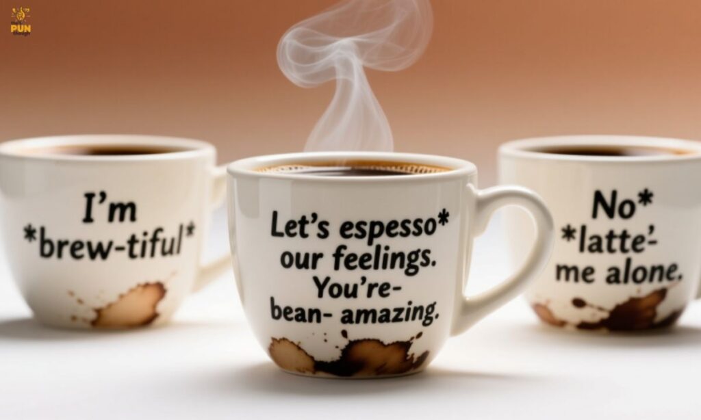 ☕ Coffee Puns to Write on Cups