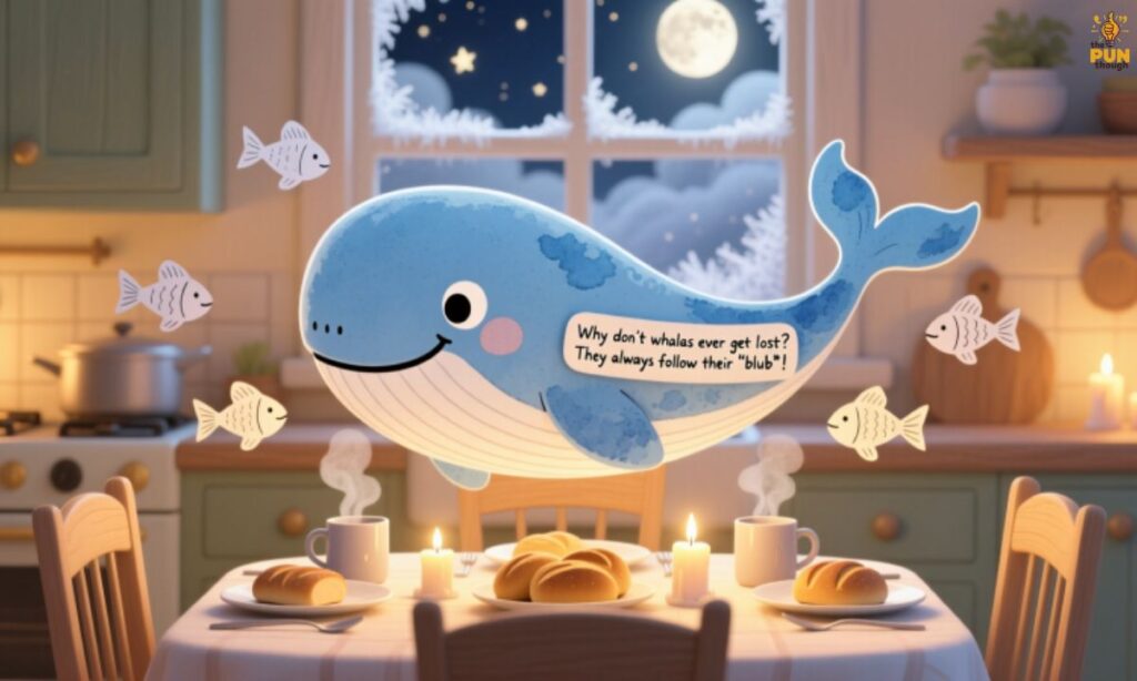 Cozy Whale Jokes to Share Around the Dinner Table