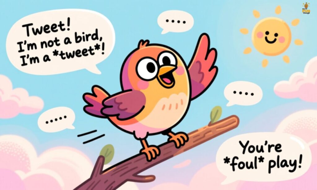 Silly Bird Wordplay for Social Media Posts