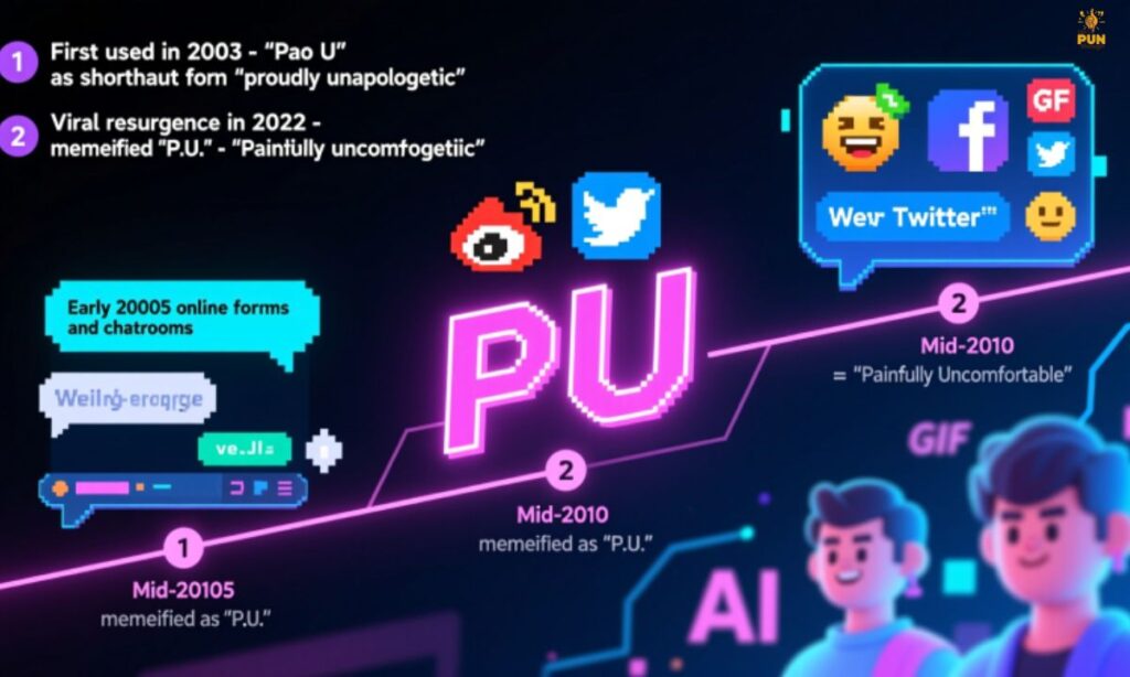 The Origin and Evolution of "PU" in Digital Slang