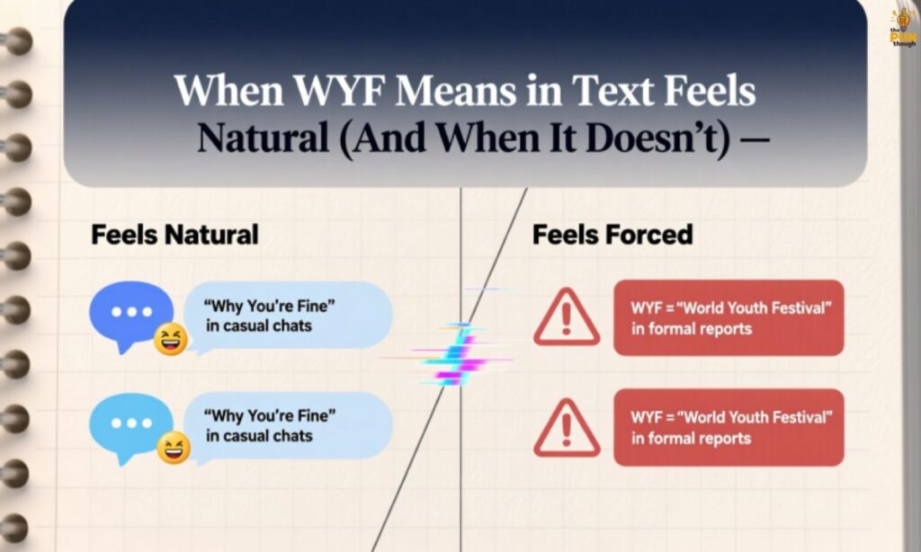 When WYF Mean in Text Feels Natural (And When It Doesn’t)