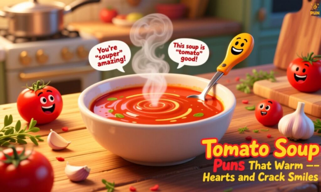 🍲 Tomato Soup Puns That Warm Hearts and Crack Smiles