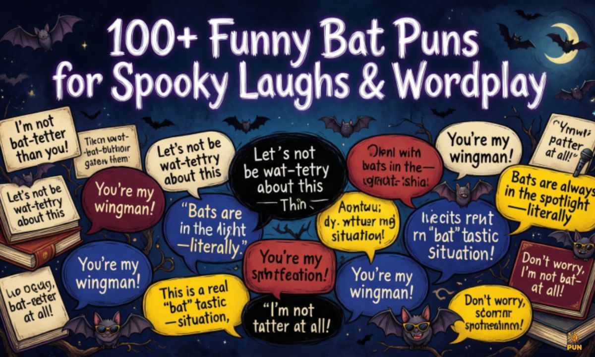 100+ Funny Bat Puns for Spooky Laughs & Wordplay