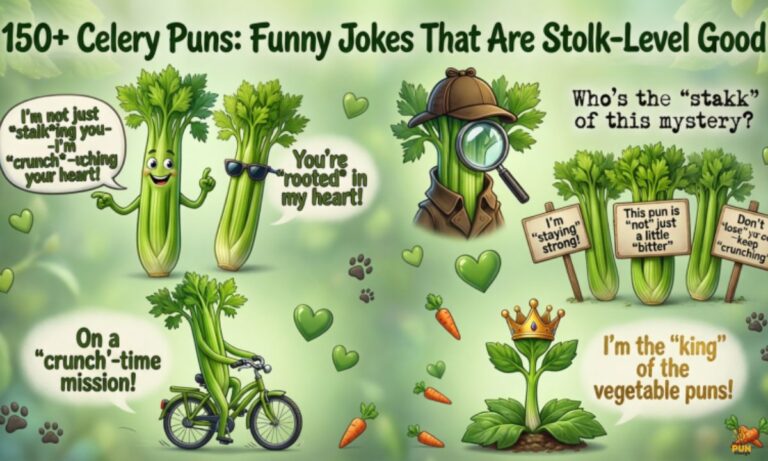 150+ Celery Puns Funny Jokes That Are Stalk-Level Good