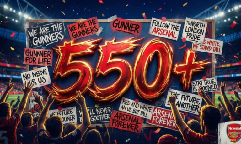 550+ Gooner Captions to Show True Arsenal Pride