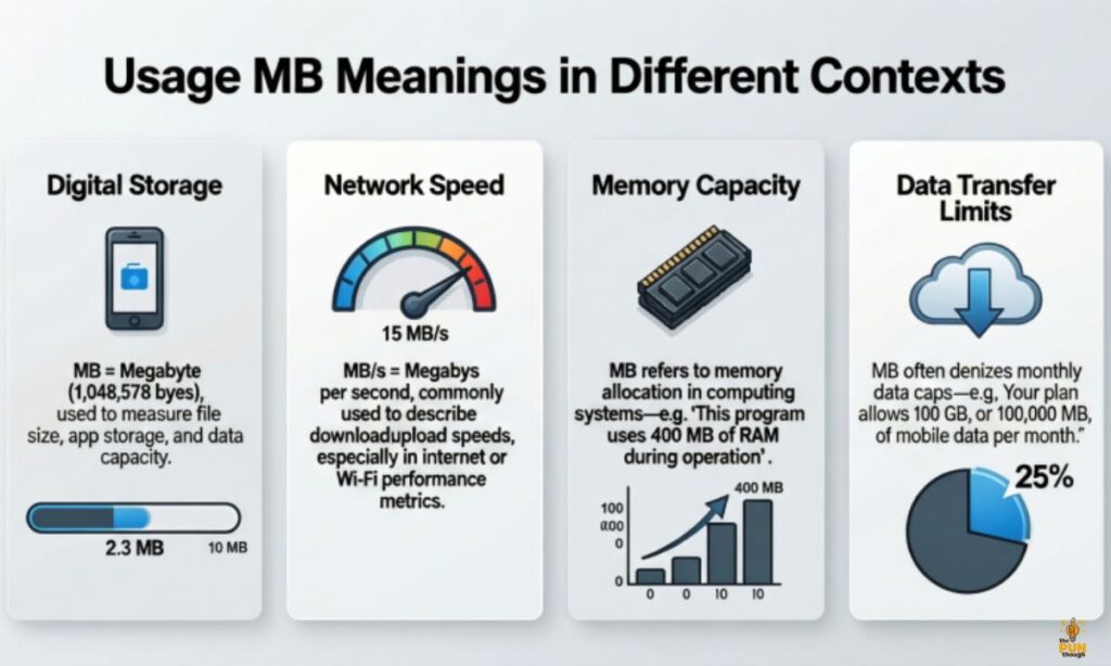 Usage MB meanings in Different Contexts

