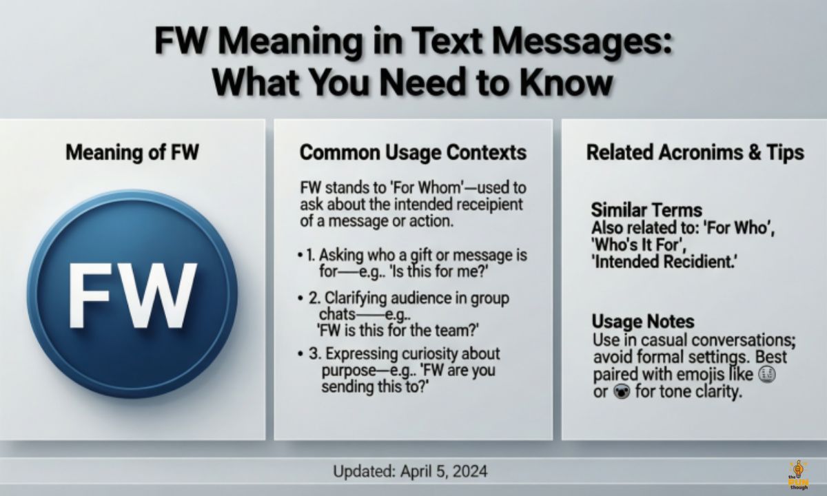 FW Meaning in Text Messages What You Need to Know