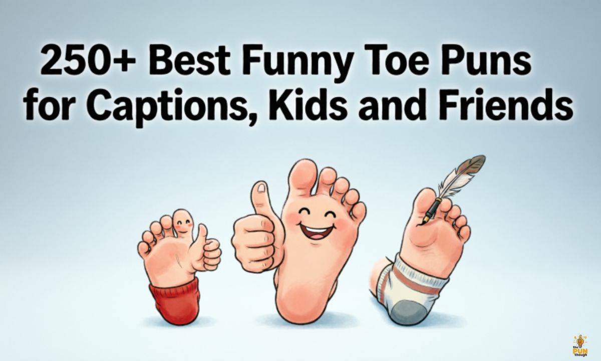 250+ Best Funny Toe Puns for Captions, Kids and Friends