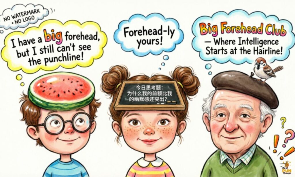 Best Big Forehead Themed Wordplay Jokes