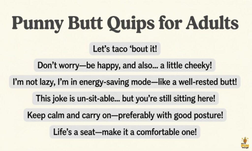 Short Bum Jokes for Adults