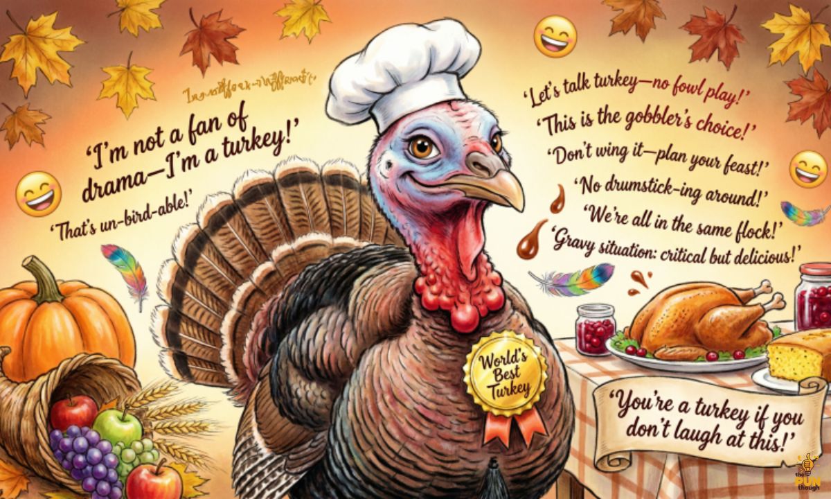 Best Turkey Puns and Jokes for Captions, Reels and Thanksgiving Laughs (70+ Funny Lines)