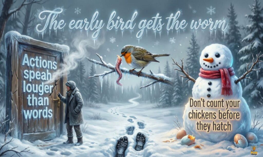 Iconic Sayings with a Snow Twist