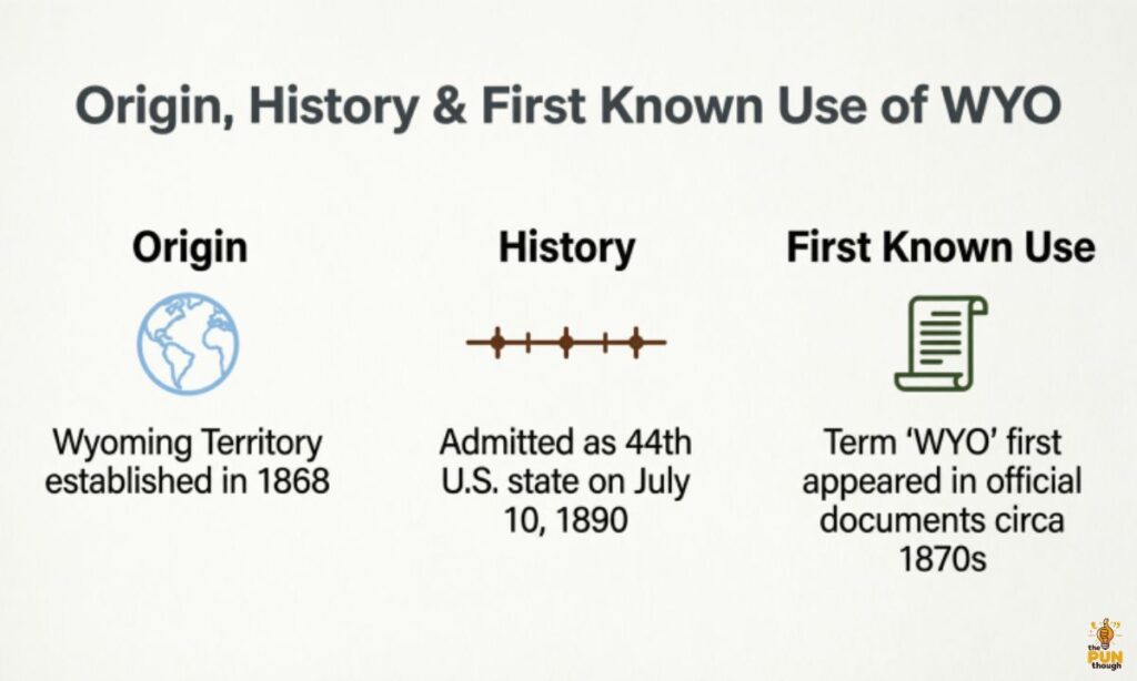 Origin, History & First Known Use of  WYO