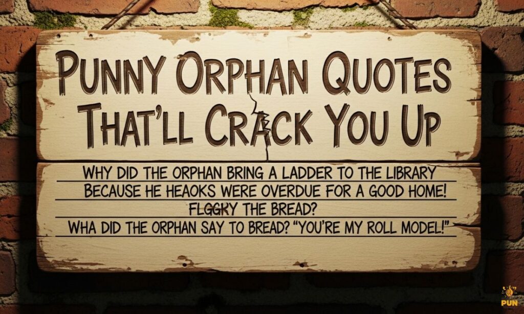 Punny Orphan Quotes That'll Crack You Up