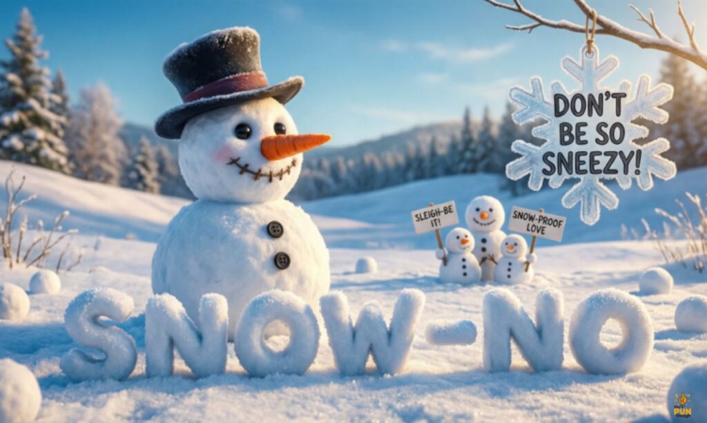 Short Funny Snow Puns