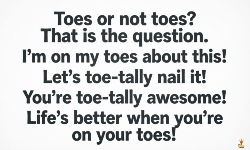 Toe Puns for Instagram Captions