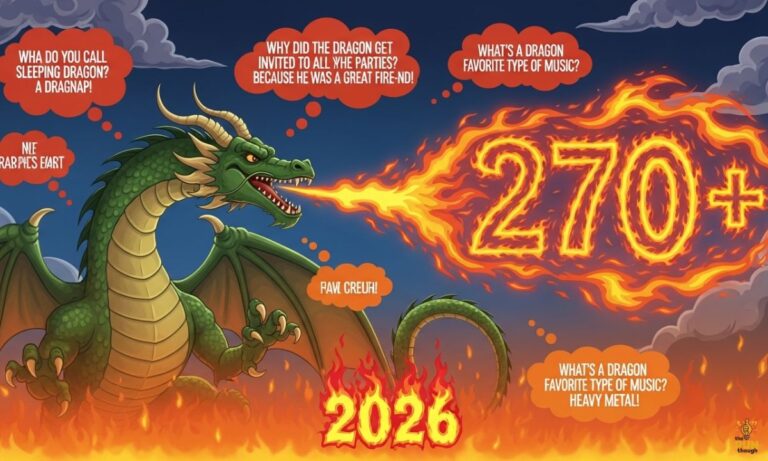 270+ Funny Dragon Puns That Are with Fire-Breathing Humor in 2026