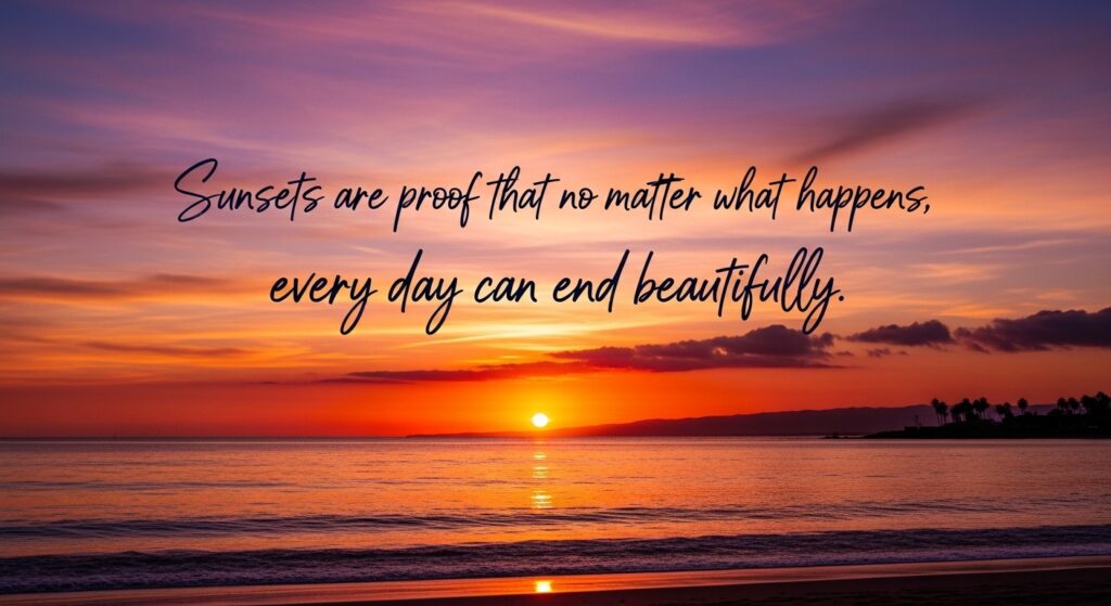 Best Sunset Captions and Quotes 