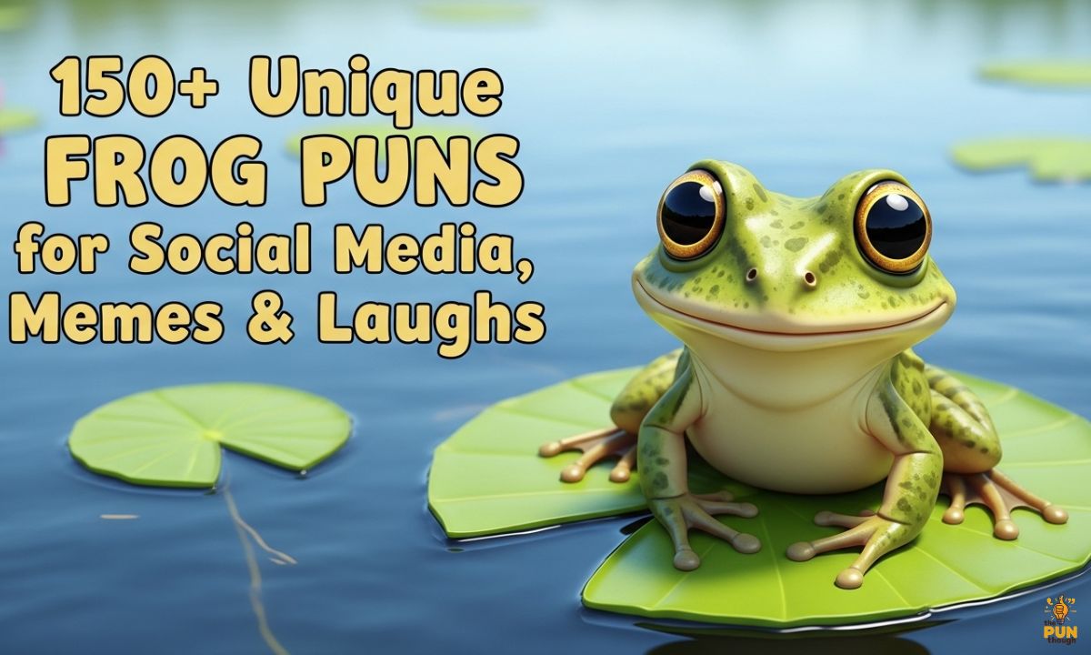 150+ Unique Frog Puns for Social Media, Memes & Laughs